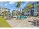 Inviting pool area with lush landscaping and comfortable seating, creating an ideal outdoor oasis at 142 Ella Kinley Circle # 402, Myrtle Beach, SC 29588