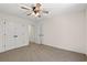 Comfortable bedroom features neutral walls, carpet, and closet at 1503 Red Bluff Rd., Loris, SC 29569
