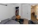 Modestly decorated bedroom with white walls and a closet provides a functional space at 1521 Front St., Georgetown, SC 29440