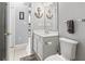 Bathroom featuring a vanity with a mirror, toilet and tile flooring at 1525 Lanterns Rest Rd. # 103, Myrtle Beach, SC 29579