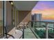 Enjoy stunning evening views from this condo's private balcony overlooking the ocean and beach at 1707 Perrin Dr. # 802, North Myrtle Beach, SC 29582