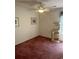 Comfortable bedroom with a ceiling fan, cat tree, and sunlit window at 193 Charter Dr. # E3, Longs, SC 29568