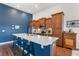 Modern kitchen with an island, stylish cabinetry, and open layout at 194 Zostera Dr., Little River, SC 29566
