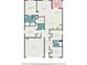 Detailed floor plan showcasing the layout and dimensions of the home's rooms and spaces at 211 Seasons Trace Loop, Longs, SC 29568