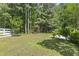 Fenced-in backyard with lush greenery, perfect for outdoor activities at 215 Carolina Farms Blvd., Myrtle Beach, SC 29579