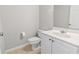 Bathroom featuring sink vanity, toilet, and ceramic tile floors at 215 Carolina Farms Blvd., Myrtle Beach, SC 29579