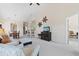Inviting living room with open floor plan, adjacent to dining area and kitchen at 217 Wando River Rd. # 12-H, Myrtle Beach, SC 29579