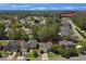 Aerial view of the property's location within a charming residential community near a community pool at 2302 Clandon Dr., Myrtle Beach, SC 29579