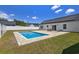 The backyard features a private in-ground pool and a patio set for outdoor enjoyment at 2506 Berleze Ct., Conway, SC 29527