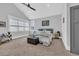 Bright bedroom featuring a vaulted ceiling, ceiling fan, and a large window at 260 Palmetto Harbour Dr., North Myrtle Beach, SC 29582