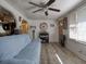 Inviting living room with textured walls, wood flooring, and arched doorways at 2917 Chippenham Rd., Marion, SC 29571