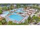 Aerial view showcasing the community's expansive pool complex, offering recreational spaces at 2993 Moss Bridge Ln., Myrtle Beach, SC 29579