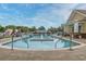 Resort-style pool featuring a fountain, a bridge, and ample seating areas for relaxation at 2993 Moss Bridge Ln., Myrtle Beach, SC 29579