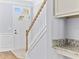 Entryway with stairs, tile flooring, and view of the front door with sidelight at 3550 Pampas Dr. # 2, Myrtle Beach, SC 29577