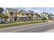 Charming, colorful townhomes feature welcoming front porches and well-maintained landscaping at 3550 Pampas Dr. # 2, Myrtle Beach, SC 29577