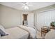 Cozy bedroom with neutral walls, ceiling fan, and closet for storage at 417 Pennington Loop, Myrtle Beach, SC 29588