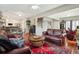 Spacious living room with hardwood floors, leather furniture, and an open layout at 417 Pennington Loop, Myrtle Beach, SC 29588