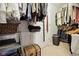 Well-organized walk-in closet with hanging rods, shelves, and plenty of storage space at 417 Pennington Loop, Myrtle Beach, SC 29588