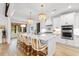 Spacious white kitchen with a large island, pendant lighting, and modern appliances at 4426 Still Pond Rd., Conway, SC 29526