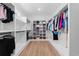 Spacious walk-in closet with custom shelving, rods for hanging clothes, and ample storage space at 4426 Still Pond Rd., Conway, SC 29526