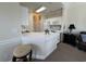 A kitchen with white cabinets and appliances and an open concept counter at 4773 Wild Iris Dr. # 301, Myrtle Beach, SC 29577