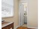 Bathroom view from a bedroom with window at 558 Juniper Dr., Myrtle Beach, SC 29577