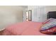 Bedroom featuring wooden floors, a closet, and a window at 558 Juniper Dr., Myrtle Beach, SC 29577
