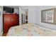 Cozy bedroom featuring a bed, wardrobe, nautical decor and ample natural light at 6001- 1771 S Kings Highway, Myrtle Beach, SC 29575