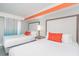 Comfortable bedroom featuring two beds and natural light streaming through the window at 7200 N Ocean Blvd. # 1058, Myrtle Beach, SC 29572