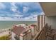 Stunning ocean view from the balcony, showcasing the beautiful coastline at 7200 N Ocean Blvd. # 1058, Myrtle Beach, SC 29572