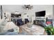 Open-concept living room with view into the kitchen, creating a seamless living space at 903 Ocean Pines Ct., North Myrtle Beach, SC 29582