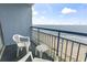 Scenic balcony with outdoor seating offering stunning ocean views at 1105 South Ocean Blvd. # 1008, Myrtle Beach, SC 29577