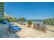 Relaxing outdoor patio with lounge chairs overlooking the ocean at 1105 South Ocean Blvd. # 1008, Myrtle Beach, SC 29577