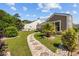 The backyard showcases meticulous landscaping and a peaceful ambiance at 1129 Prescott Circle, Myrtle Beach, SC 29577