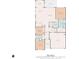 Detailed floor plan offering 3 bedrooms and 2 bathrooms, along with total area of 1694 square feet at 1129 Prescott Circle, Myrtle Beach, SC 29577