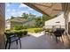 Covered patio with outdoor seating and a view of the backyard at 1129 Prescott Circle, Myrtle Beach, SC 29577