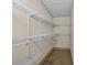 Spacious walk-in closet featuring adjustable shelving, perfect for maximizing storage and organization at 1361 Turkey Ridge Rd. # C, Surfside Beach, SC 29575