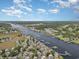 Stunning aerial shot of a coastal community with waterfront homes and serene waterways at 1608 Harbor Dr., North Myrtle Beach, SC 29582