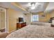 Bedroom with two beds, soft lighting, and a chest of drawers with television at 2151 Bridge View Ct. # 2-803, North Myrtle Beach, SC 29582