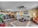 Spacious open-concept living and dining area with comfortable seating, modern decor, and plenty of natural light at 2151 Bridge View Ct. # 2-803, North Myrtle Beach, SC 29582
