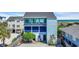 Coastal home featuring blue exterior with matching shutters at 25 Northwoods Ct., Pawleys Island, SC 29585