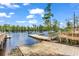 Community boat ramp and dock leading to a wide, calm river with lush green trees at 2600 Henagan Ln., Myrtle Beach, SC 29588
