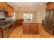 Modern kitchen with stainless steel appliances, granite countertops, kitchen island, and plenty of storage at 2600 Henagan Ln., Myrtle Beach, SC 29588