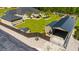 Aerial view of the estate with a fenced-in yard, multiple structures, landscaping, and parking at 2767 Lees Landing Circle, Conway, SC 29526