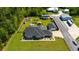 Expansive aerial view of the estate showcasing its large lot, multiple structures, and meticulous landscaping at 2767 Lees Landing Circle, Conway, SC 29526