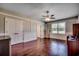 Bedroom with hardwood floors, neutral paint and abundant natural light at 2767 Lees Landing Circle, Conway, SC 29526