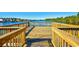 Dock overlooking beautiful lake with crystal water and lush landscape at 3119 Hannon Dr., Myrtle Beach, SC 29579