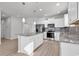 Modern kitchen showcasing an island, stainless steel appliances, and bright countertops at 3119 Hannon Dr., Myrtle Beach, SC 29579