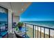 Balcony area featuring stunning ocean views, perfect for relaxation and enjoyment at 3601 S Ocean Blvd. # 8-C, North Myrtle Beach, SC 29582