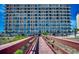 Exterior angle of condos shot from beach access walkway at 3601 S Ocean Blvd. # 8-C, North Myrtle Beach, SC 29582
